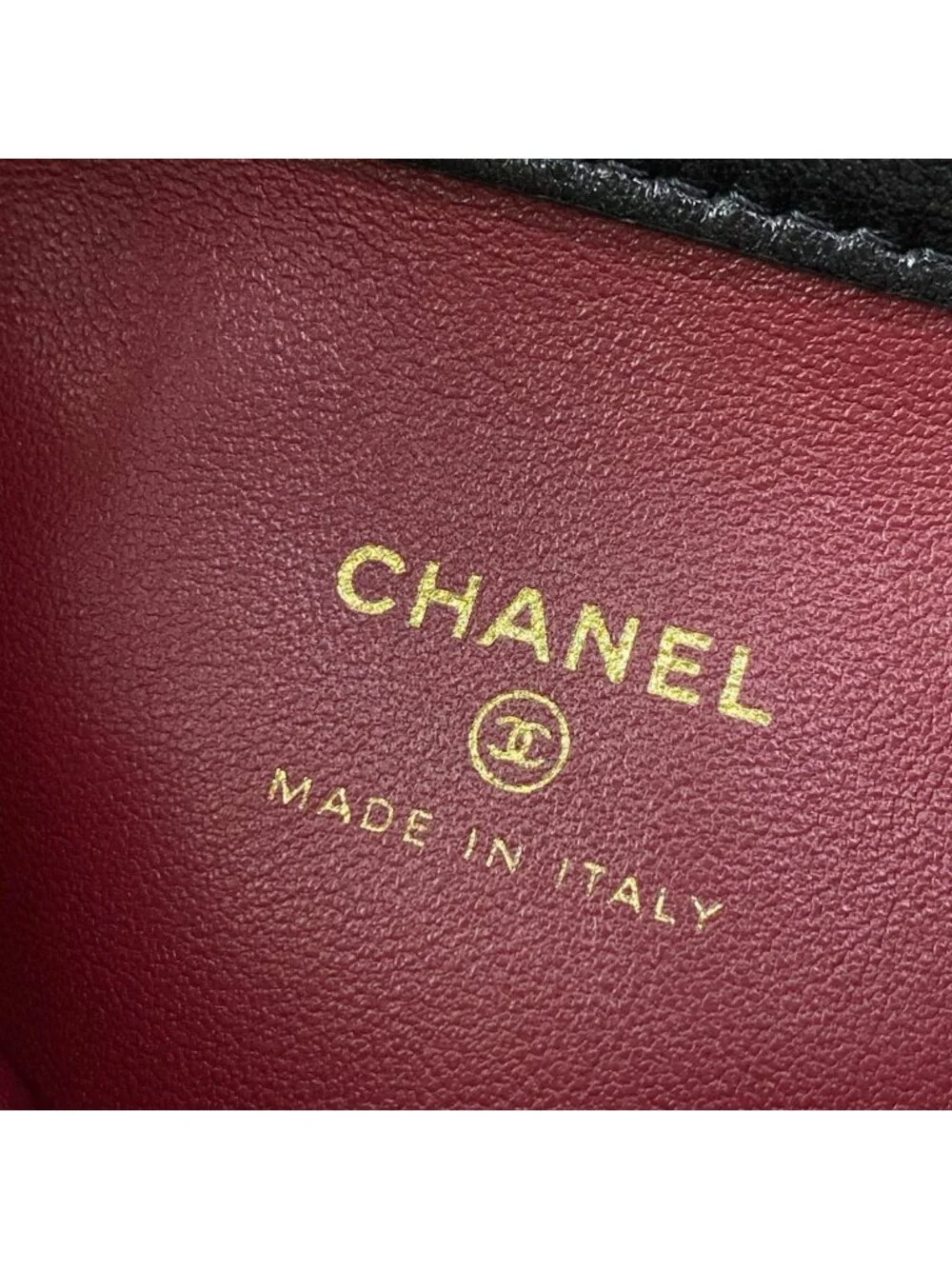 Chanel Shoulder Bag Quilted Black Lambskin